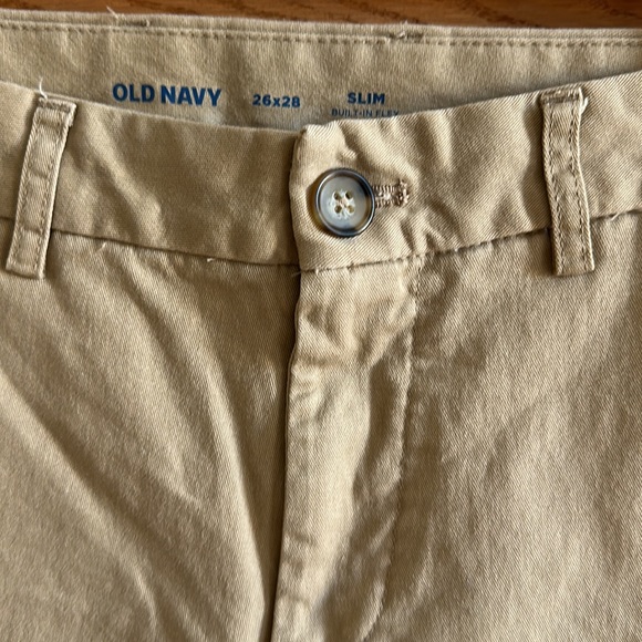 New with tags Okd Navy khaki pants 26x28 - Picture 2 of 4